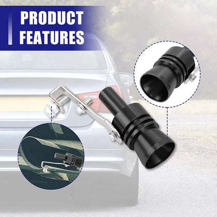 Turbo Sound Whistle Exhaust Pipe Accessory with High-Quality Sound | Enhance Your Vehicle's Exhaust Note