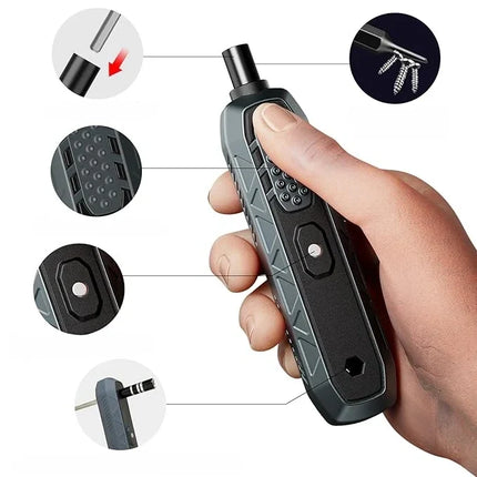 Electric Screwdriver Kit with 180 Interchangeable Bits, Powered Precision Driver Set for Electronics and Appliances