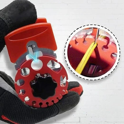 Wire Stripper and Cable Cutter Tool with Multiple Gauge Slots, Quick Adjust Blade and Ergonomic Grip for Electrical Work