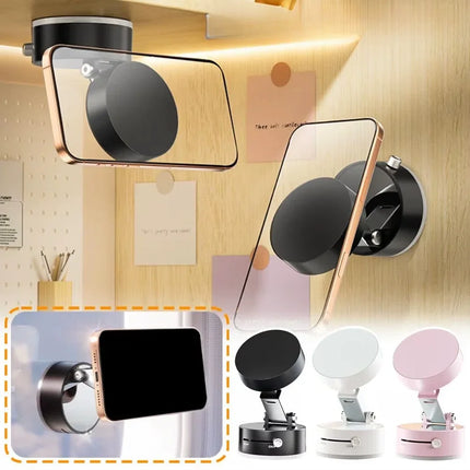 Magnetic Phone Holder with Suction Cup Mount for Car Dashboard, Airplane Window and Desk, Works with Phones in Cases