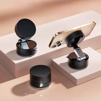 Magnetic Phone Holder with Suction Cup Mount for Car Dashboard, Airplane Window and Desk, Works with Phones in Cases