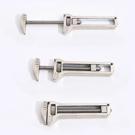 Mini Adjustable Wrench Keychain, Pocket Spanner Tool for Nuts and Bolts, Bike and Flat Pack Repairs