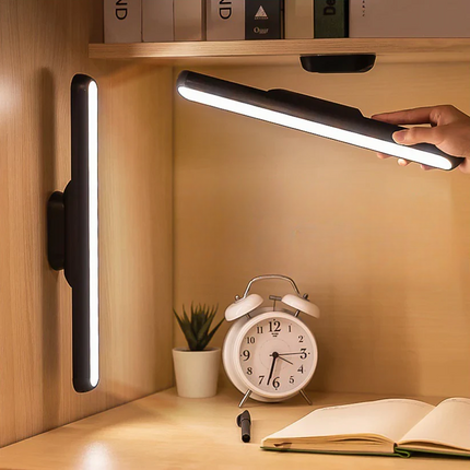 Rechargeable Magnetic LED Desk Lamp, Cordless Dimmable Reading Light with Multiple Brightness Levels and No Drilling