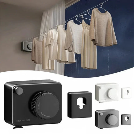 Retractable Clothesline with UV Resistance & Easy Installation | Space-Saving Solution for Outdoor Drying