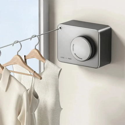 Retractable Clothesline with UV Resistance & Easy Installation | Space-Saving Solution for Outdoor Drying