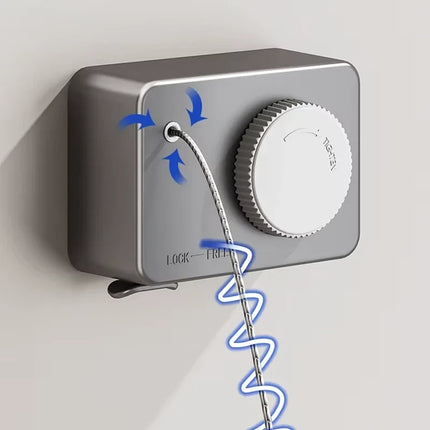 Retractable Clothesline with UV Resistance & Easy Installation | Space-Saving Solution for Outdoor Drying