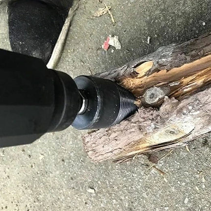 Log Splitter Drill Bit for Power Drills, Splits Firewood and Kindling without an Axe, Drill Not Included