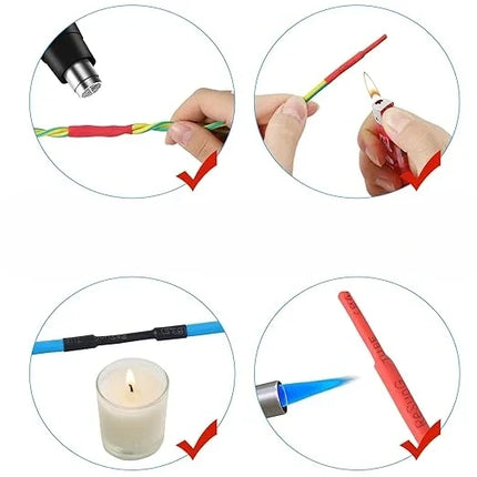 Heat Shrink Tubing Kit, 530 Piece Wire Insulation Sleeve Assortment for Cable Repair at Home, Car and Workshop