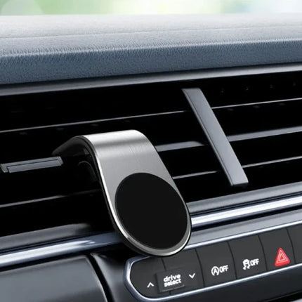 Magnetic Car Phone Holder with Rotating Head, Twists to Landscape for Maps or Portrait for Calls in Seconds