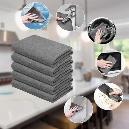 Ultra-Absorbent Microfiber Cleaning Cloths | Reusable & Lint-Free for Streak-Free Shine (Set of 10))