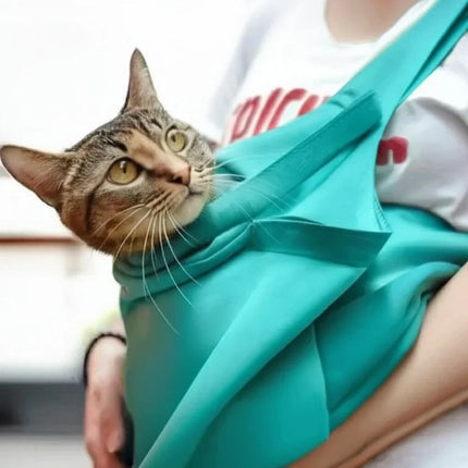 Comfortable Pet Carrier Pouch with Adjustable Straps | Soft Fabric for Safe Travel