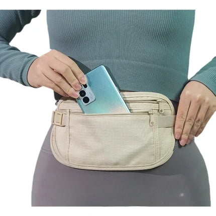 Slim Hidden Money Belt with Adjustable Strap | Secure Travel Wallet for Safety and Convenience
