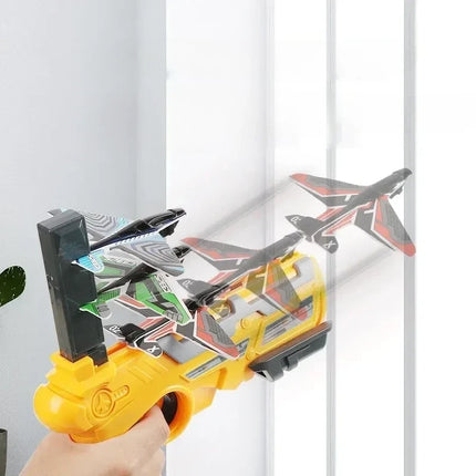 Glider Plane Launcher Set for Kids, No Setup Outdoor Flying Toy for Garden, Park and Screen Free Active Play