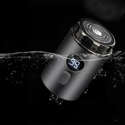 Compact Electric Shaver with Dual Blade Heads, Small Travel Razor in Gray, Avocado, Gold or Blue for Easy Everyday Shaving