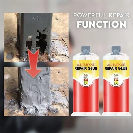 Metal Repair Adhesive Glue, Weld Free Sealer for Leaking Pipes and Dripping Faucets, Bonds Metal and Plastic