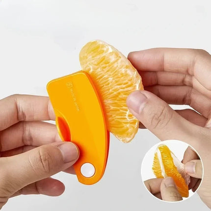 Orange Peeler Tool with Non Slip Ergonomic Handle, Citrus Peel Remover and Segment Slicer for Oranges, Snacks, Salads and Desserts