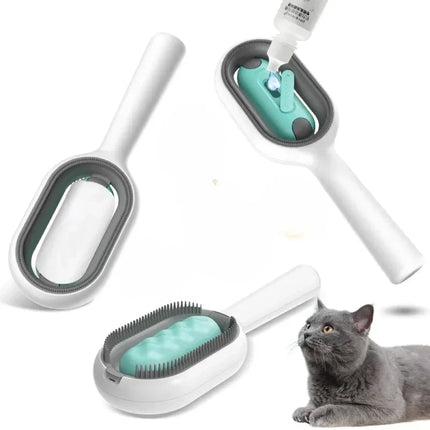 Pet Cleaning Brush with Self-Cleaning Feature | Gentle Grooming Tool for All Coat Types