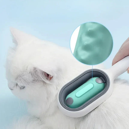 Pet Cleaning Brush with Self-Cleaning Feature | Gentle Grooming Tool for All Coat Types