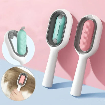 Pet Cleaning Brush with Self-Cleaning Feature | Gentle Grooming Tool for All Coat Types