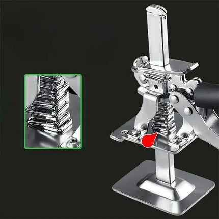 Hand Lifting Tool with Lever Height Adjustment, Squeeze Action Door and Cabinet Lifter for Solo Installs