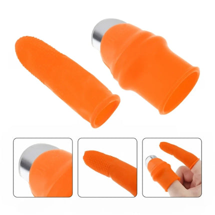 Garden Thumb Knife Set with Protective Finger Sleeve for One Handed Harvesting and Stem Cutting
