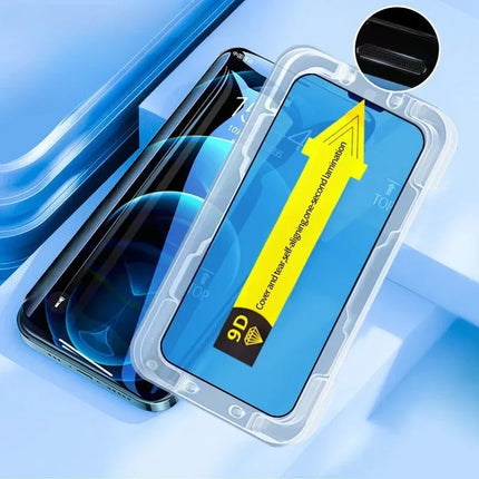Dustproof Screen Protector for iPhone with Case Sealed Applicator Frame, Bubble Free Fit, 27 Model Options
