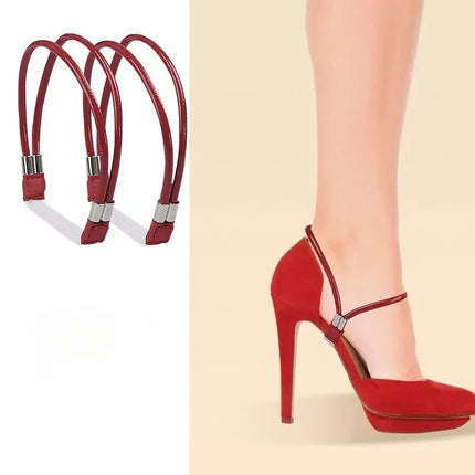 Anti-Slip Shoe Straps with Adjustable Fit, 13 Color Options Including Diamond, Mirror and Transparent Finishes