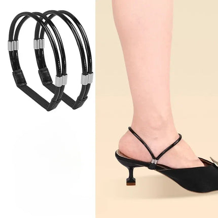 Anti-Slip Shoe Straps with Adjustable Fit, 13 Color Options Including Diamond, Mirror and Transparent Finishes
