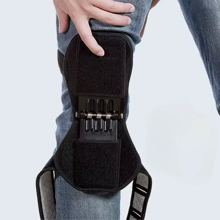 Spring Loaded Knee Brace for Stairs and Walking, Shock Absorbing Knee Support for Hiking, Unisex