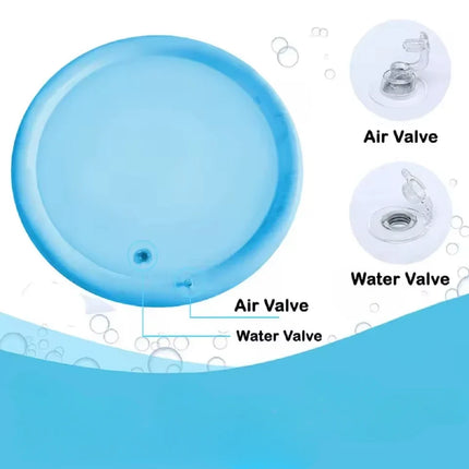 Interactive Cat Water Sensory Play Mat with Sealed Water Layer and Floating Fish, 2 Underwater Styles