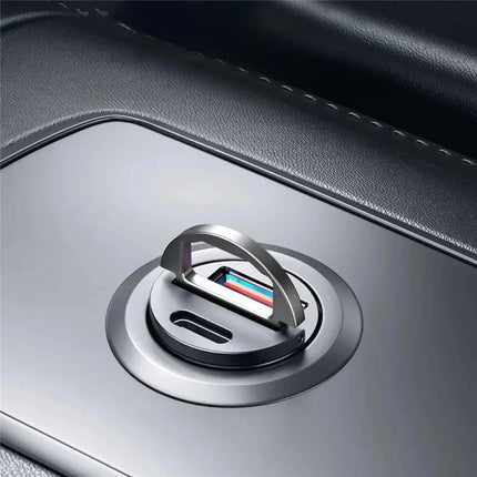 Dual Port Fast USB Car Charger, 100W Output, Flush Fit Design, 2 Connector Options for Phones and Tablets