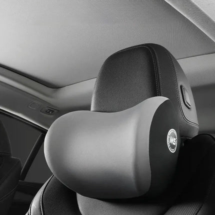 Memory Foam Car Headrest and Lumbar Cushion Set, Neck and Lower Back Support for Driving and Long Commutes