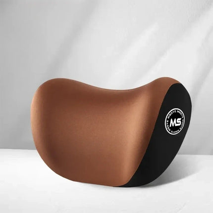 Memory Foam Car Headrest and Lumbar Cushion Set, Neck and Lower Back Support for Driving and Long Commutes
