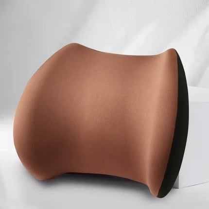 Memory Foam Car Headrest and Lumbar Cushion Set, Neck and Lower Back Support for Driving and Long Commutes