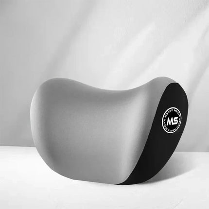 Memory Foam Car Headrest and Lumbar Cushion Set, Neck and Lower Back Support for Driving and Long Commutes