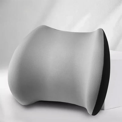 Memory Foam Car Headrest and Lumbar Cushion Set, Neck and Lower Back Support for Driving and Long Commutes