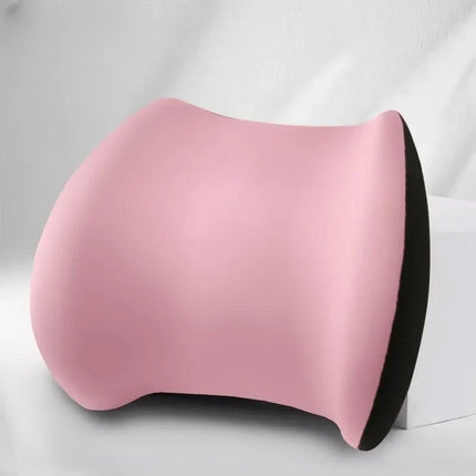Memory Foam Car Headrest and Lumbar Cushion Set, Neck and Lower Back Support for Driving and Long Commutes