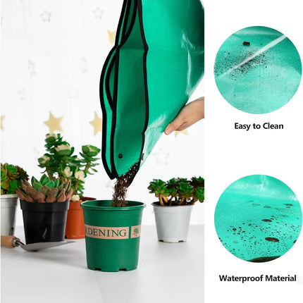 Foldable Gardening Mat for Repotting, Waterproof Washable Potting Tray for Indoor Plant Care on Balcony and Countertop