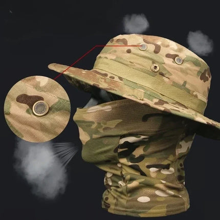 Sun Protection Hat with Adjustable Face Cover | Lightweight Design for Ultimate UV Defense