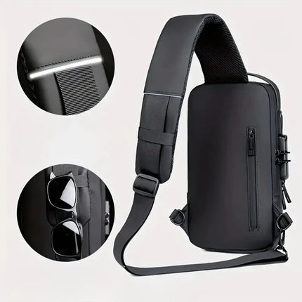 Anti-Theft Crossbody Backpack with RFID Protection, 4 Colors Including Light Brown, for Daily Carry and Weekend Trips
