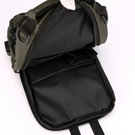 Crossbody Sling Backpack with Sized Compartments for Tablet, Phone, Camera and Charger, Slim 5 Color Chest Bag for Commuting and Travel