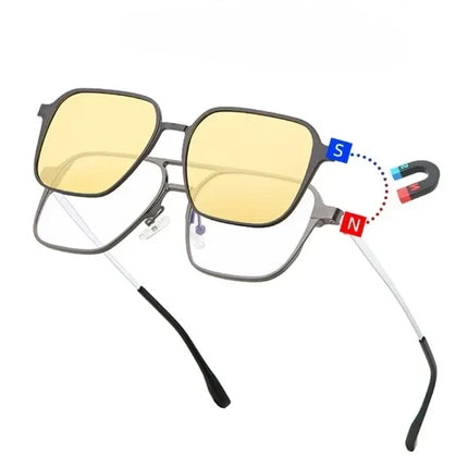 Polarized Snap-On Sunglasses with Magnetic Design | Lightweight Frames for Comfortable Wear