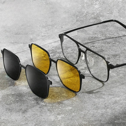 Polarized Snap-On Sunglasses with Magnetic Design | Lightweight Frames for Comfortable Wear
