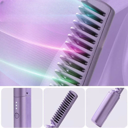 Cordless Hair Straightener with Fast Heating & Travel-Friendly Design | Lightweight and Compact for Effortless Styling
