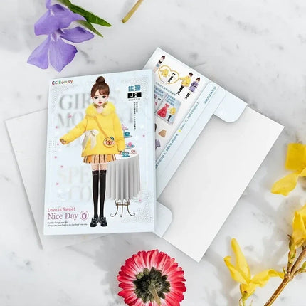 Magnetic Dress Up Doll Book for Kids, Reusable Jackets, Skirts, Dresses and Boots, 9 Character Options, Screen-Free Play