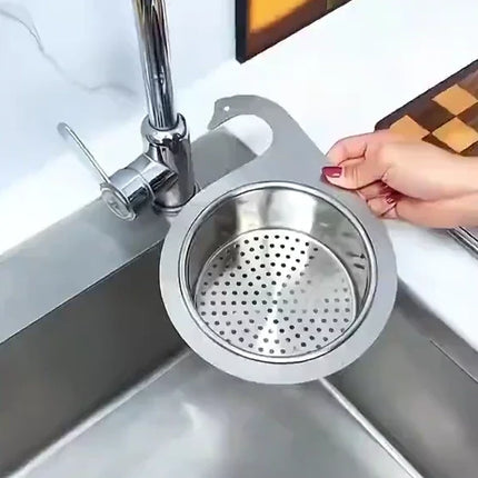 Faucet Hanging Strainer Basket for Kitchen Sink, Pasta and Vegetable Drainer that Catches Food Scraps