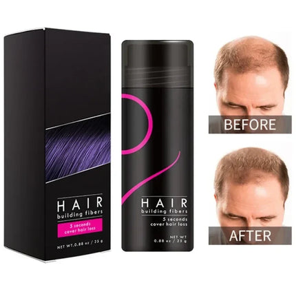 Hair Building Fibres Powder for Thinning Hair, 9 Shades Sweat Resistant Grey Root Touch Up Concealer
