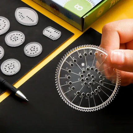 Spirograph Drawing Set with Precision Tools & Colorful Patterns for Creative Fun
