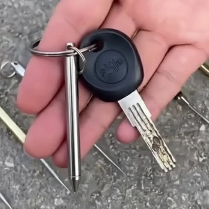 Keychain Multi Tool with Bottle Opener, Sharp Pry Point and Pick, Durable Steel Pocket Key Ring Tool, 3 Color Options