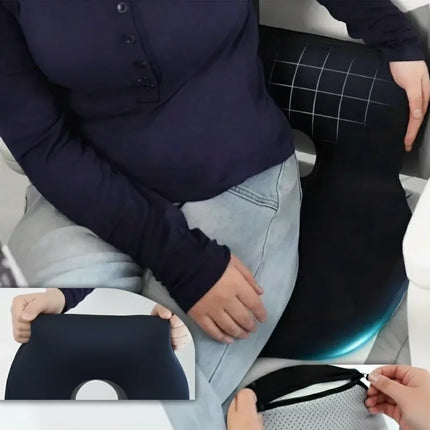 Seat Cushion with 2 Colour Options, Portable Chair Pad for Desk Chair, Home Seating and Everyday Sitting Comfort